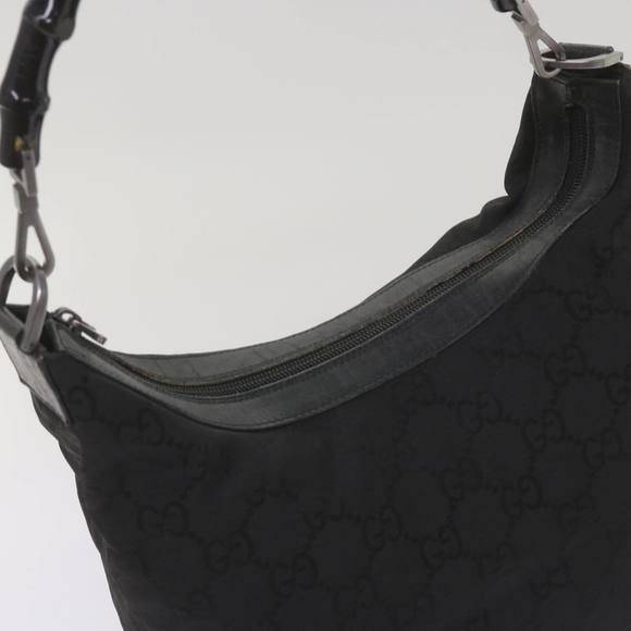 GUCCI Bamboo GG Canvas Hand Bag Black 000 0531 Auth ep3586 - Picture 6 of 16